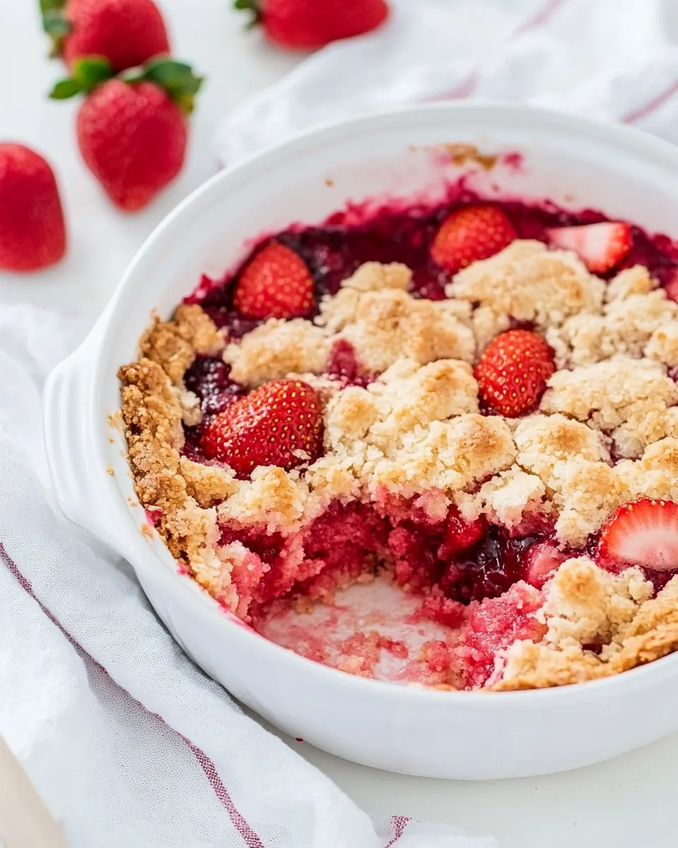 Strawberry Dump Cake