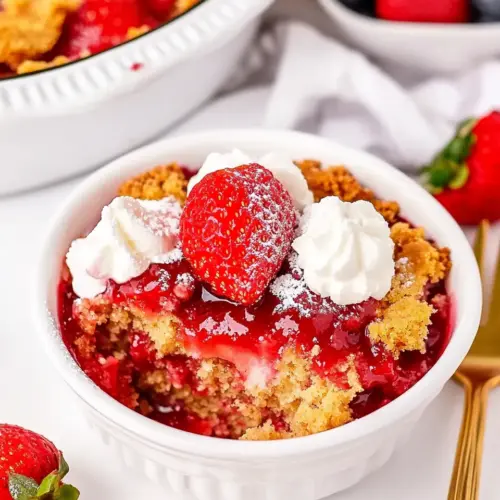 Strawberry Dump Cake