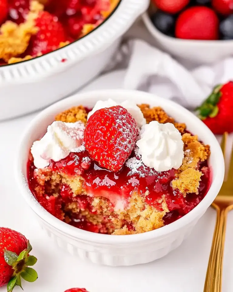 Strawberry Dump Cake