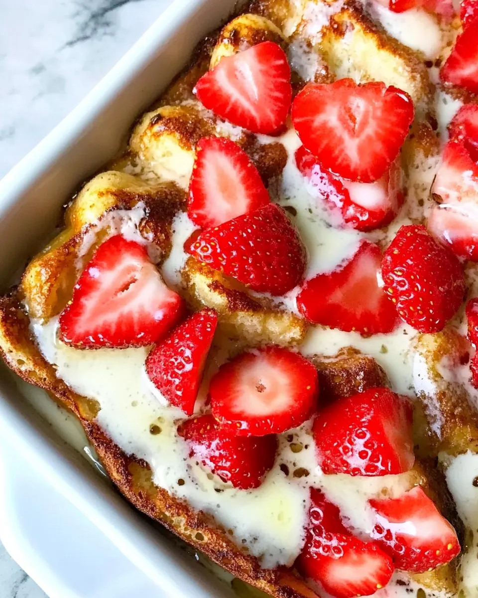 Strawberry French Toast Bake