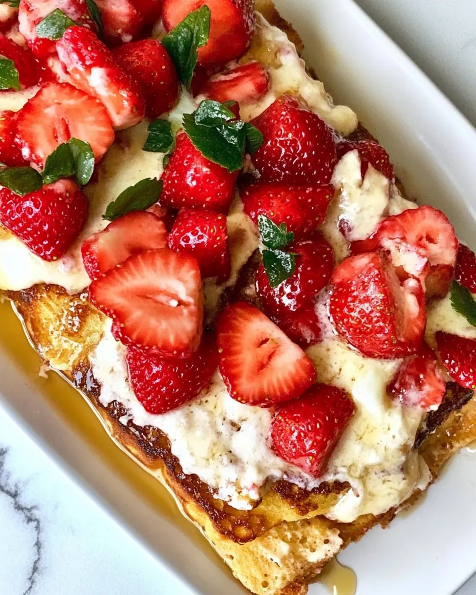 Strawberry French Toast Bake