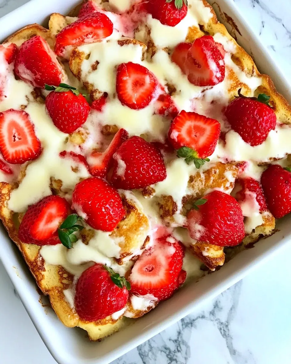 Strawberry French Toast Bake