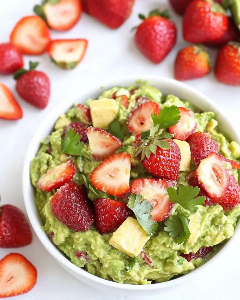 Strawberry Goat Cheese Guacamole