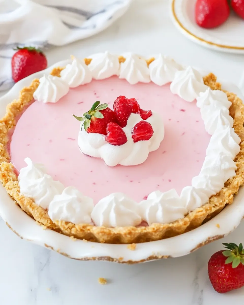Strawberry Jello Pie