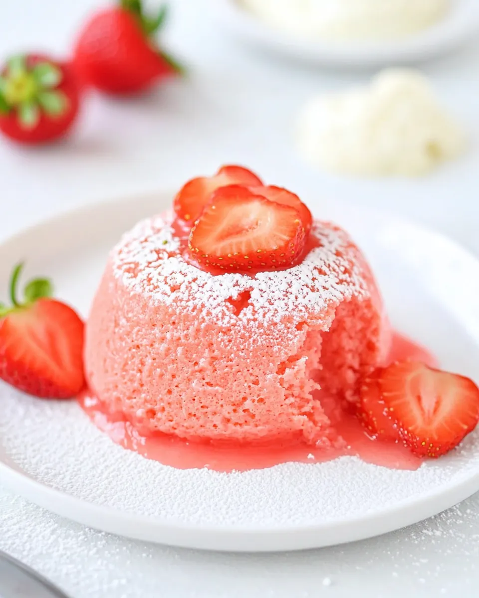 Strawberry Lava Cakes