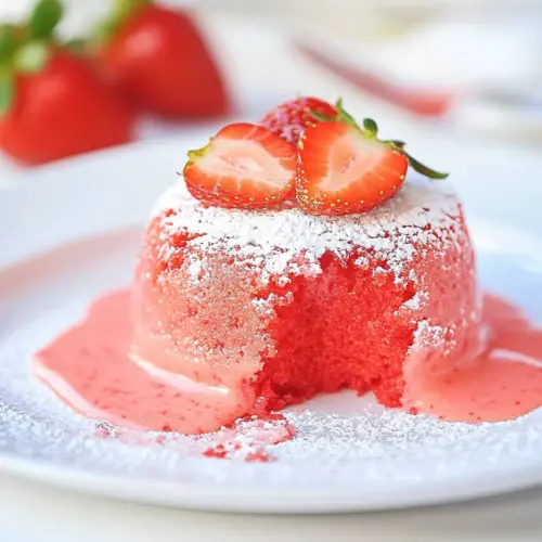 Strawberry Lava Cakes
