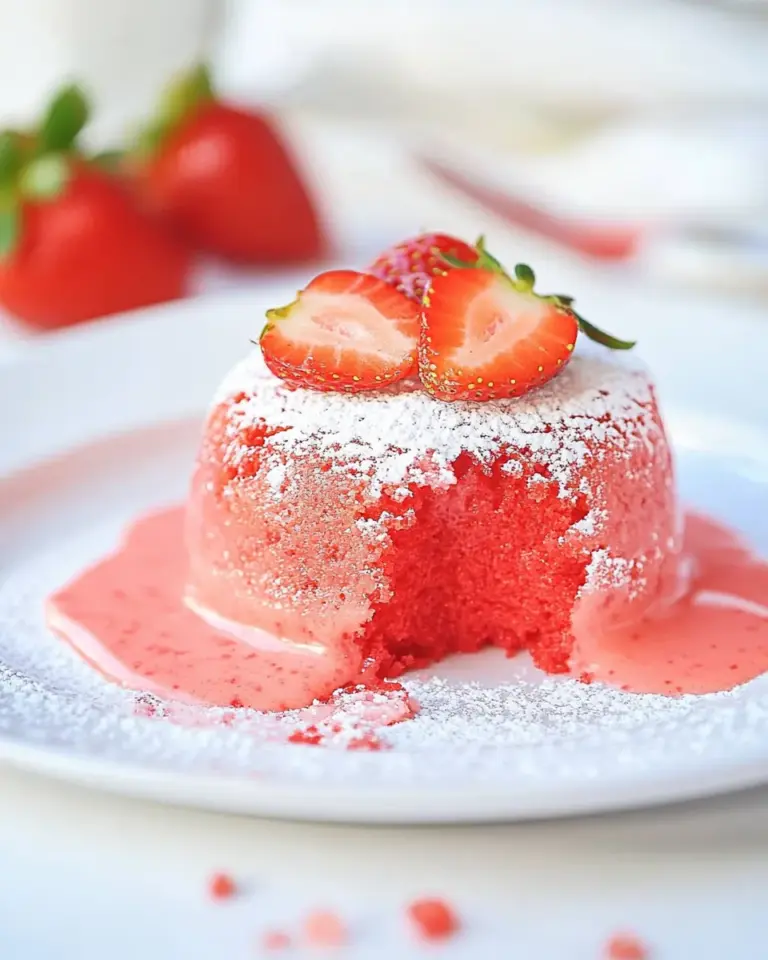 Strawberry Lava Cakes