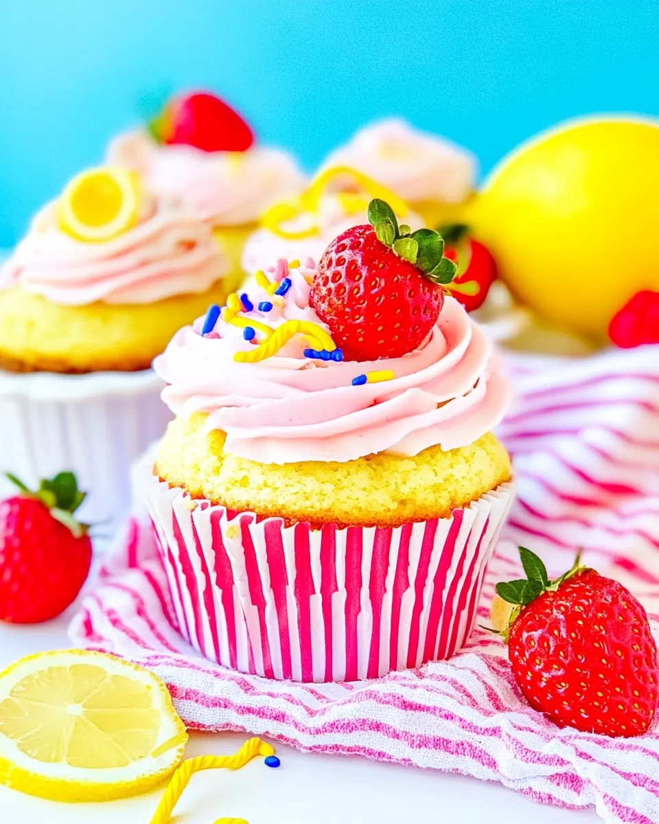 Strawberry Lemon Cupcakes