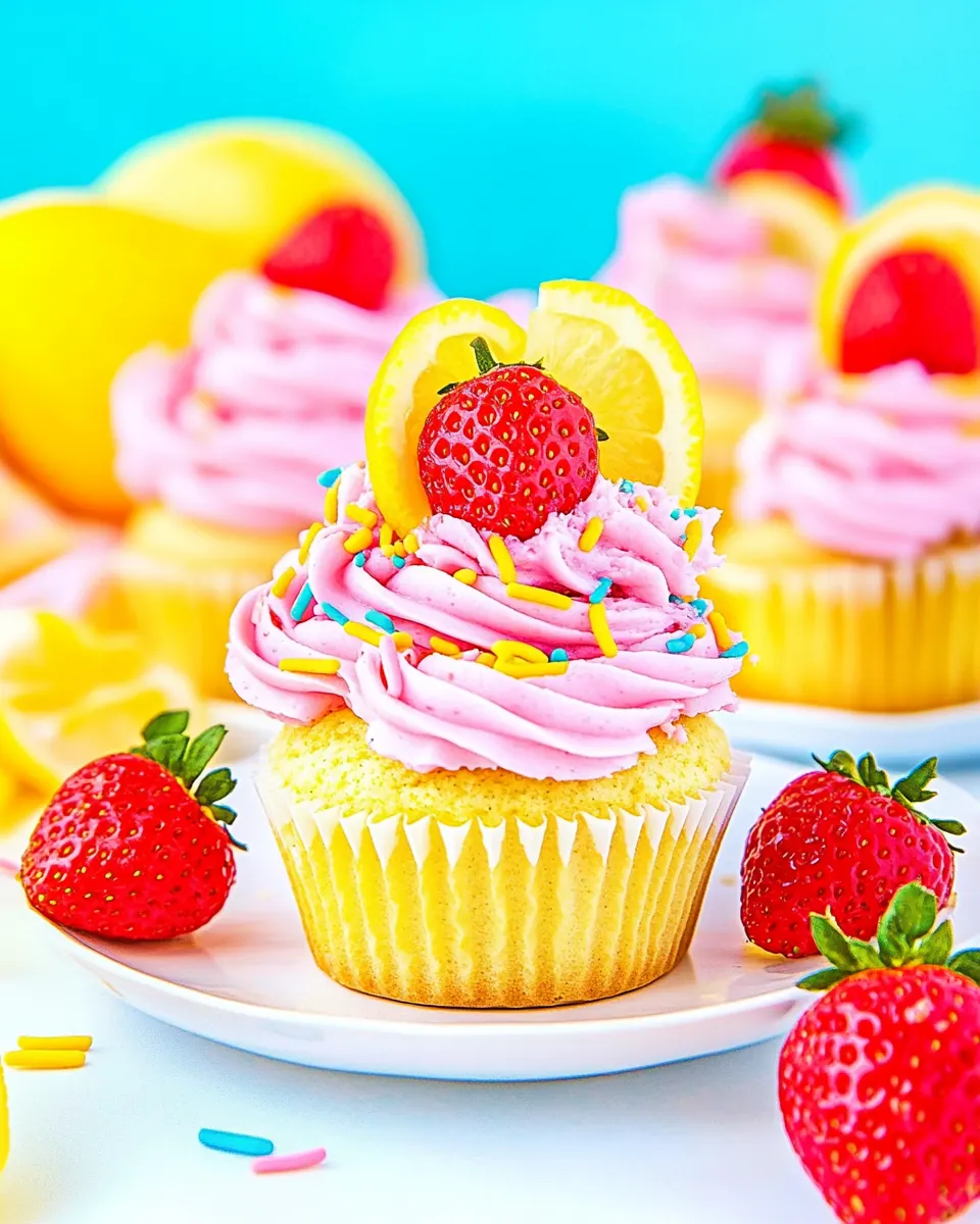Strawberry Lemon Cupcakes