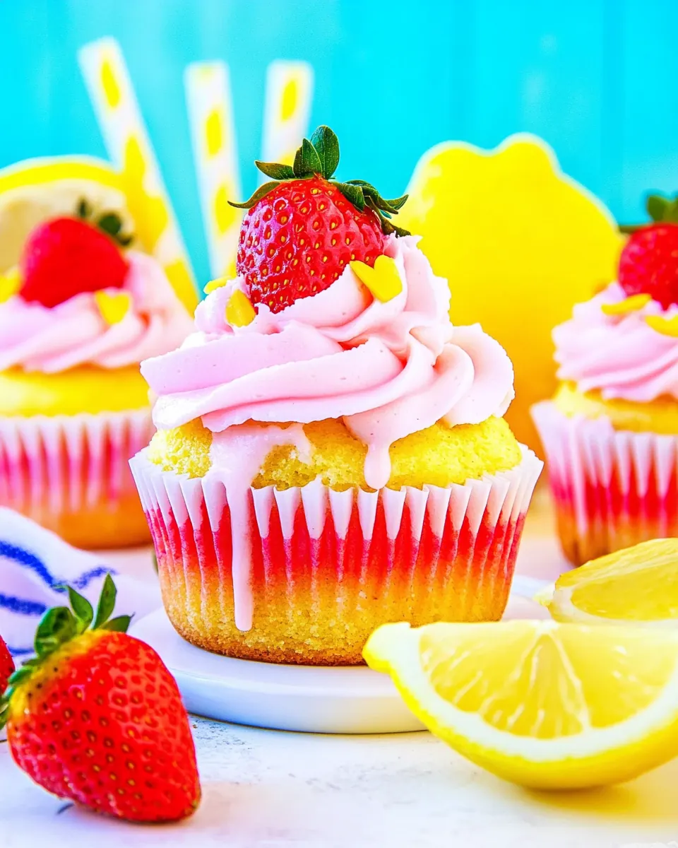 Strawberry Lemon Cupcakes