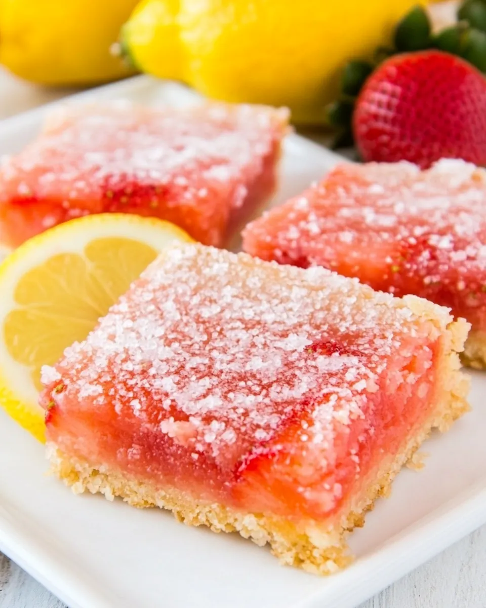 Strawberry Lemonade Bars