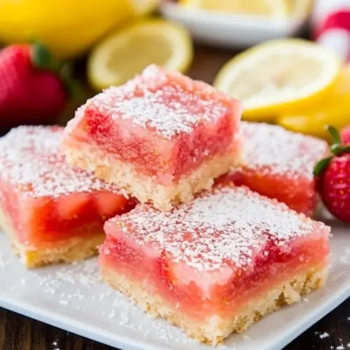 Strawberry Lemonade Bars