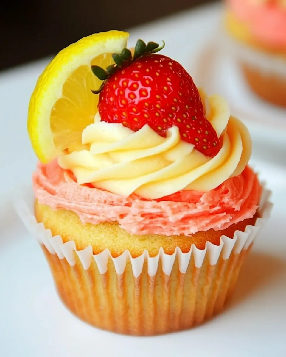 Strawberry Lemonade Cupcakes