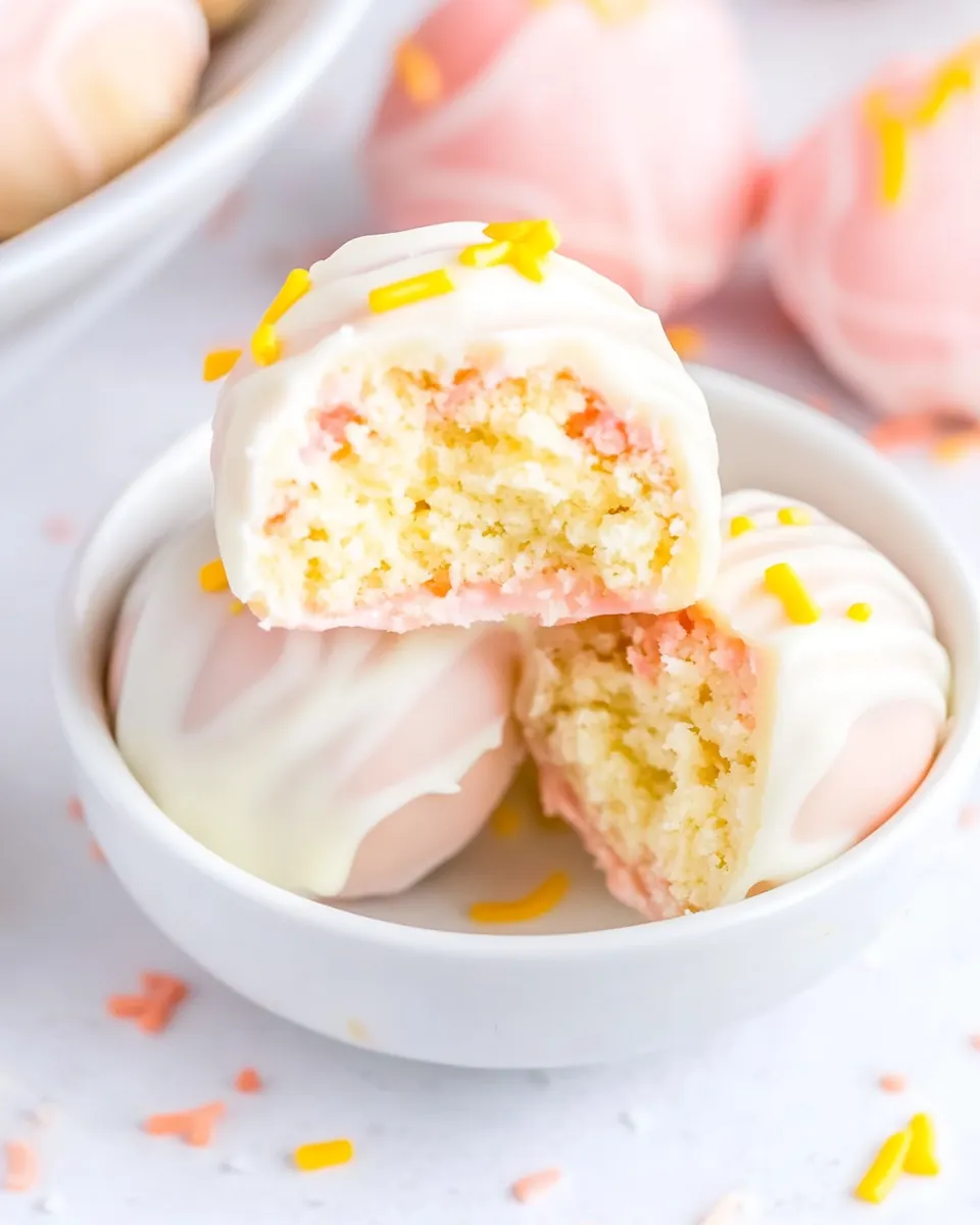 Strawberry Lemonade Truffles