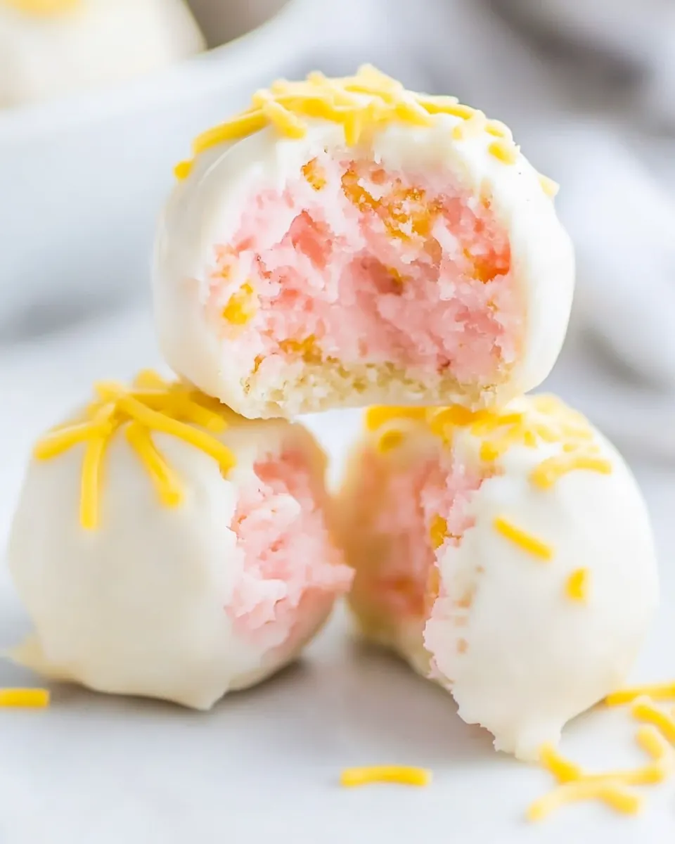 Strawberry Lemonade Truffles