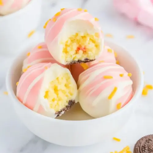 Strawberry Lemonade Truffles