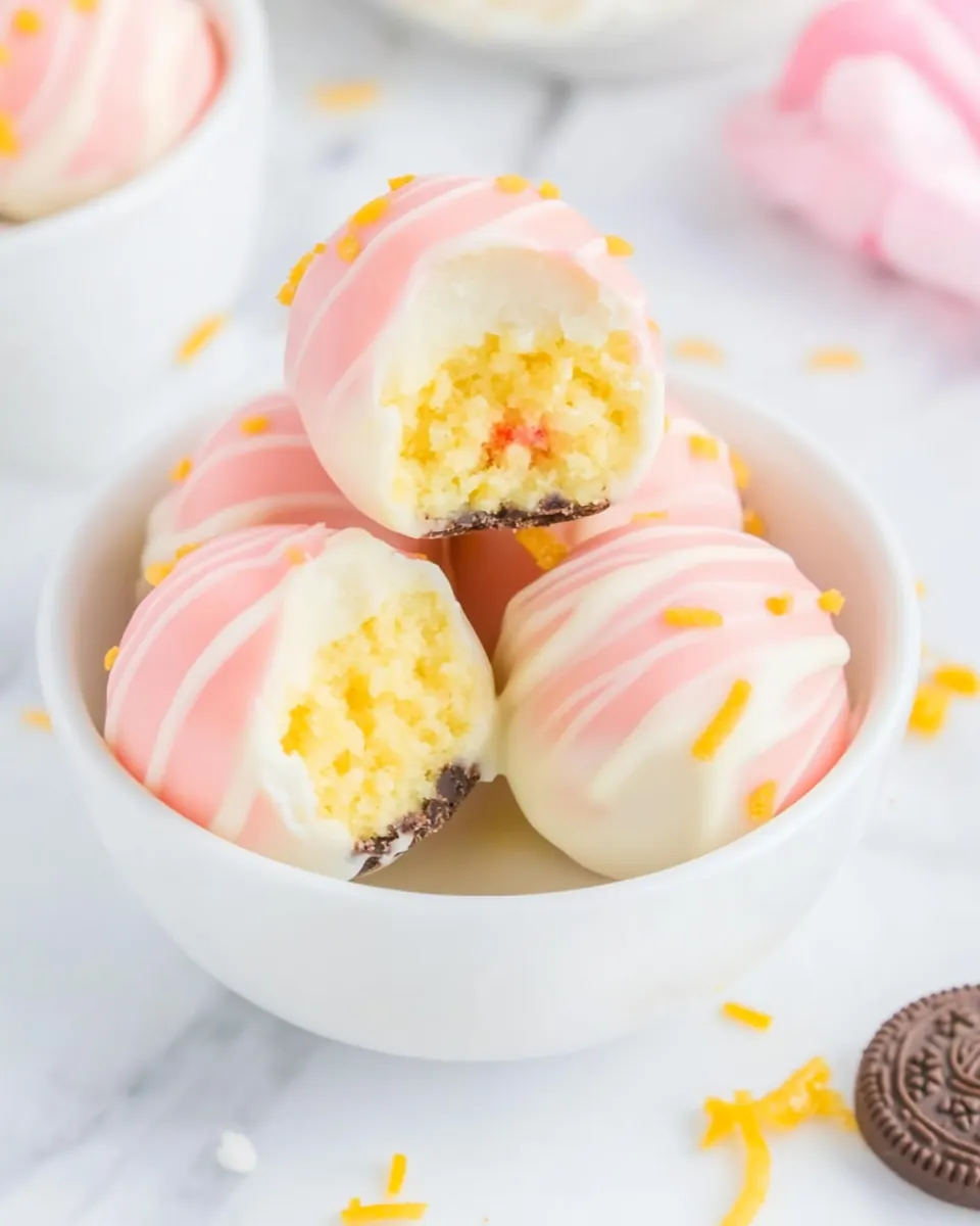 Strawberry Lemonade Truffles
