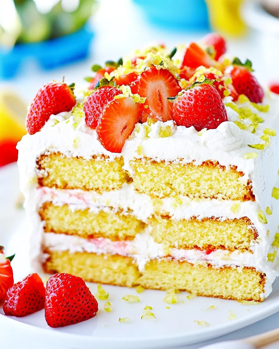 Strawberry Lime Cake