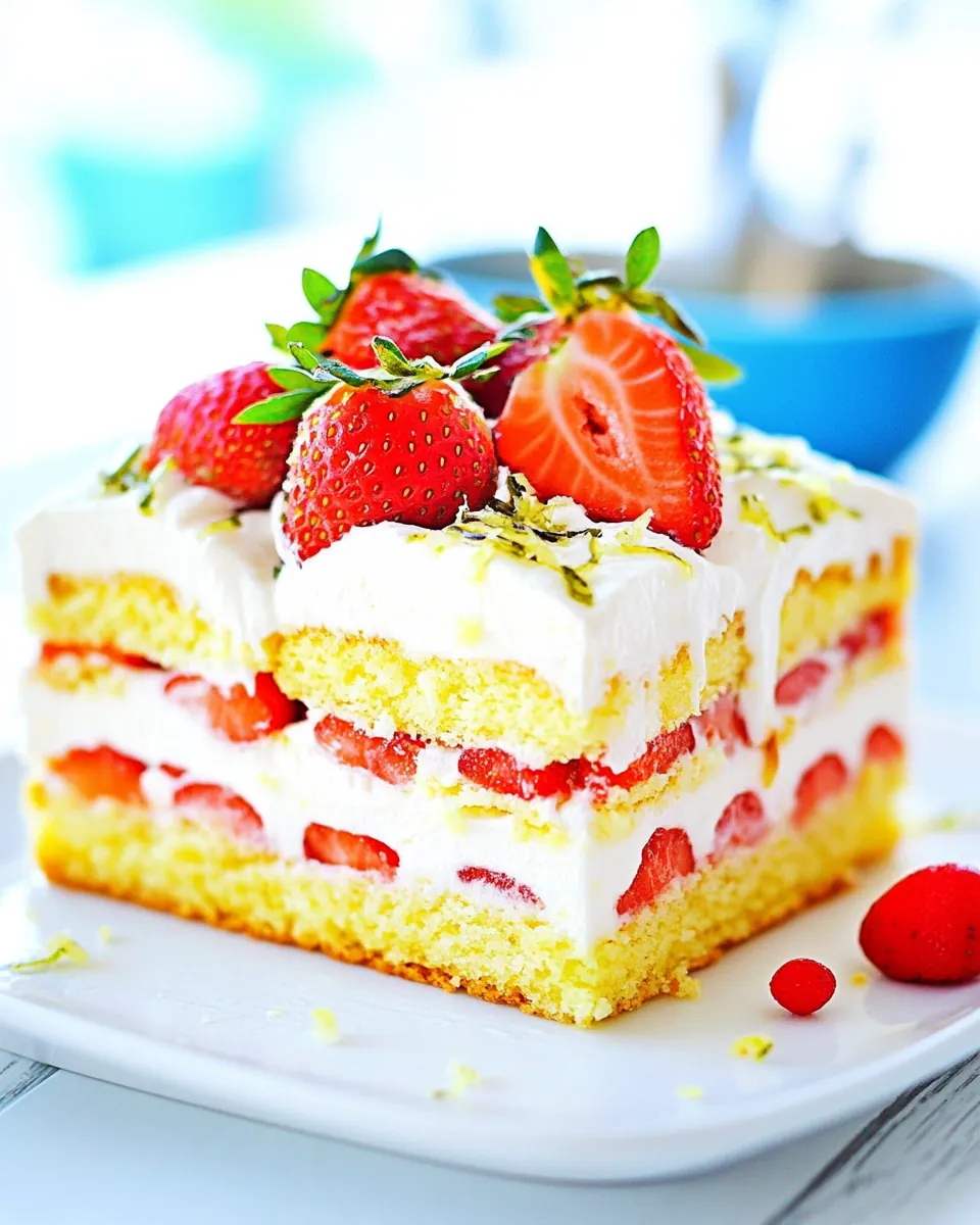 Strawberry Lime Cake