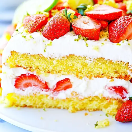 Strawberry Lime Cake
