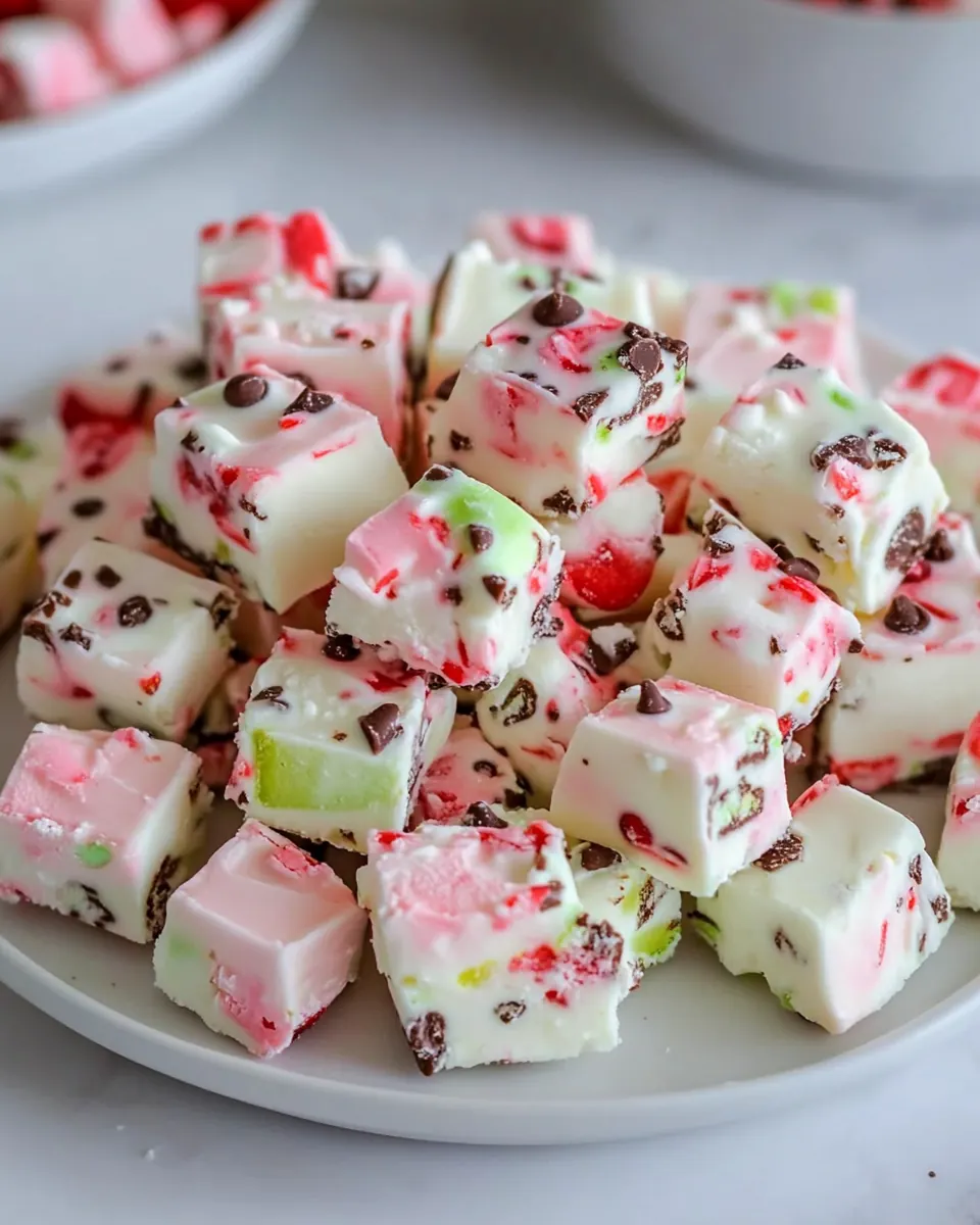 Strawberry Marshmallow Fudge
