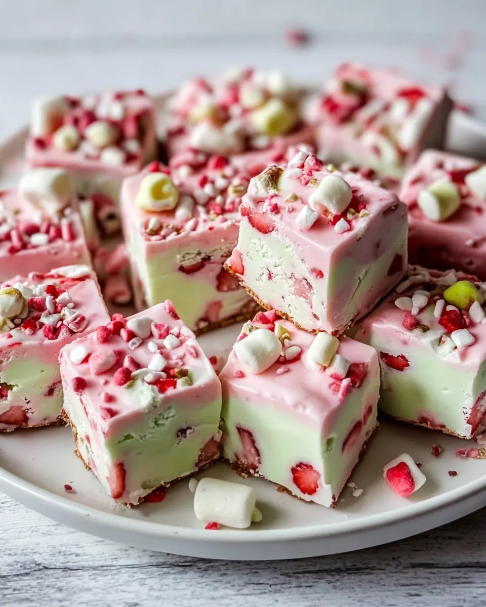 Strawberry Marshmallow Fudge