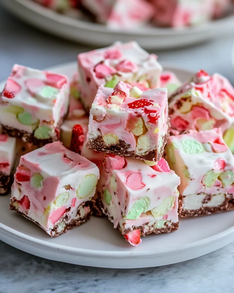 Strawberry Marshmallow Fudge