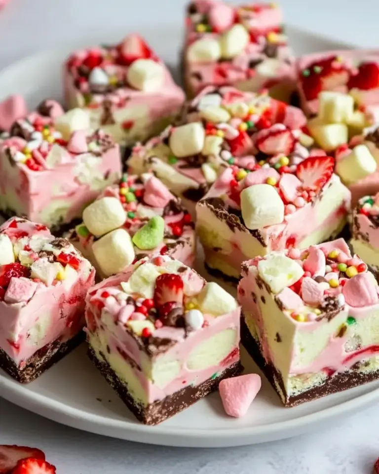 Strawberry Marshmallow Fudge
