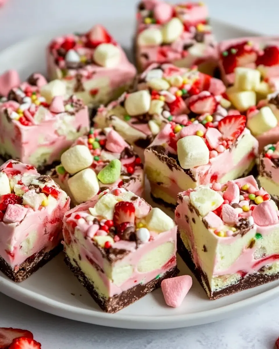 Strawberry Marshmallow Fudge