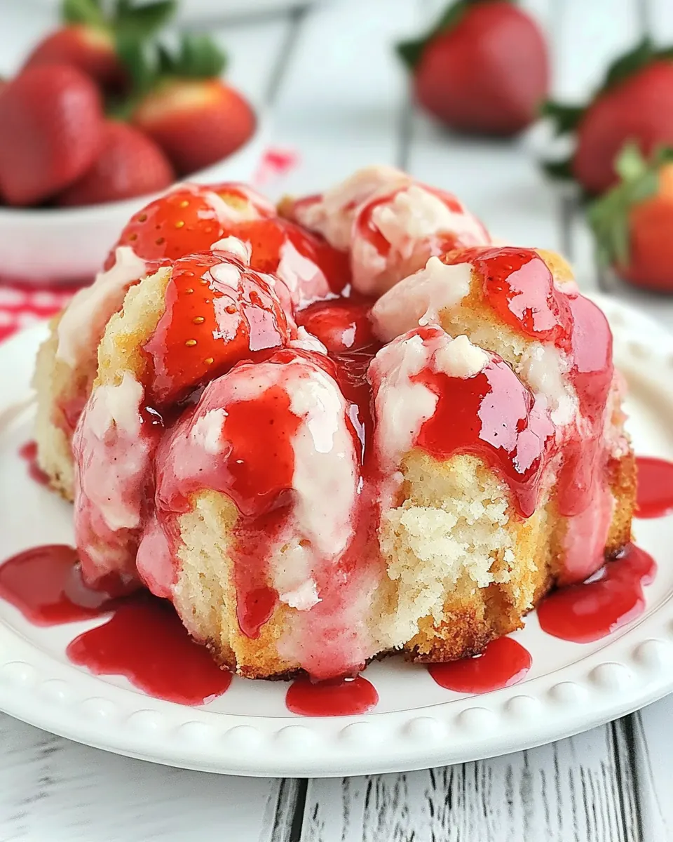 Strawberry Monkey Bread