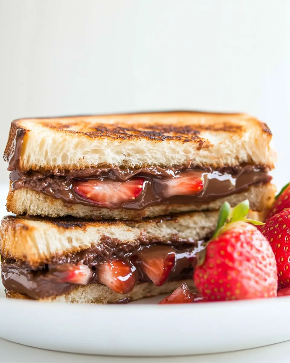 Strawberry Nutella Sandwich