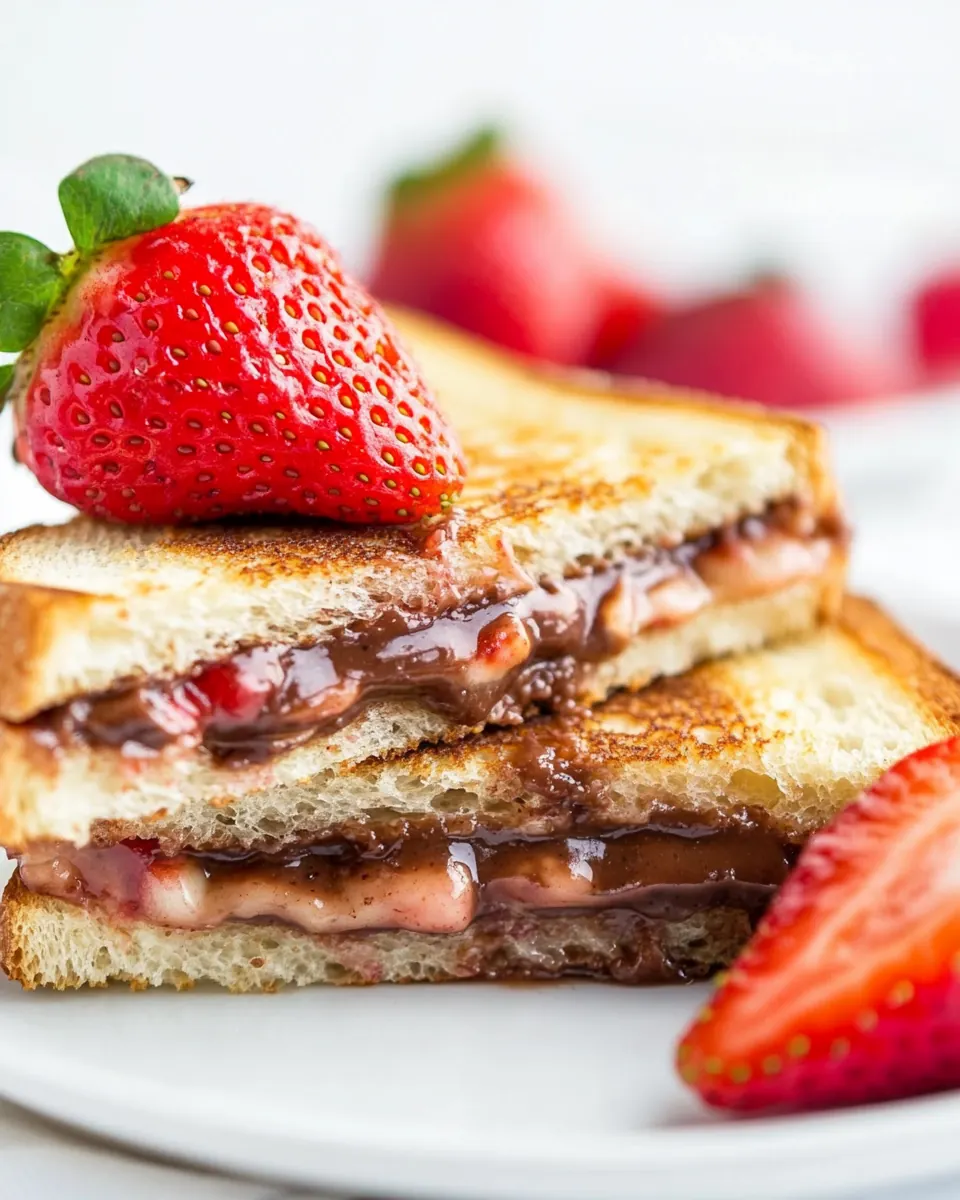 Strawberry Nutella Sandwich