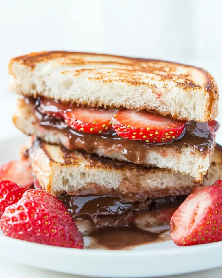 Strawberry Nutella Sandwich