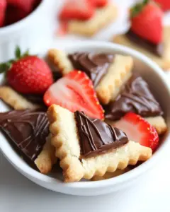 Strawberry Nutella Shortbread Bites