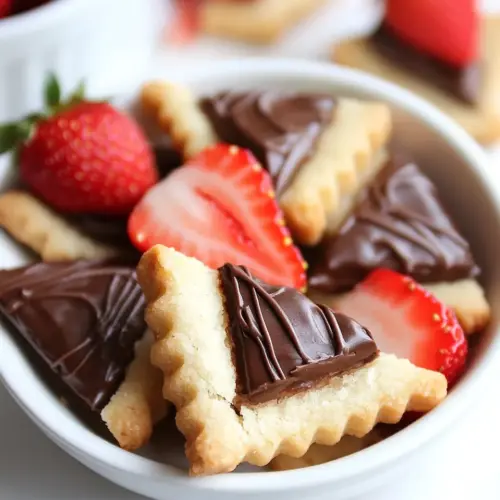 Strawberry Nutella Shortbread Bites