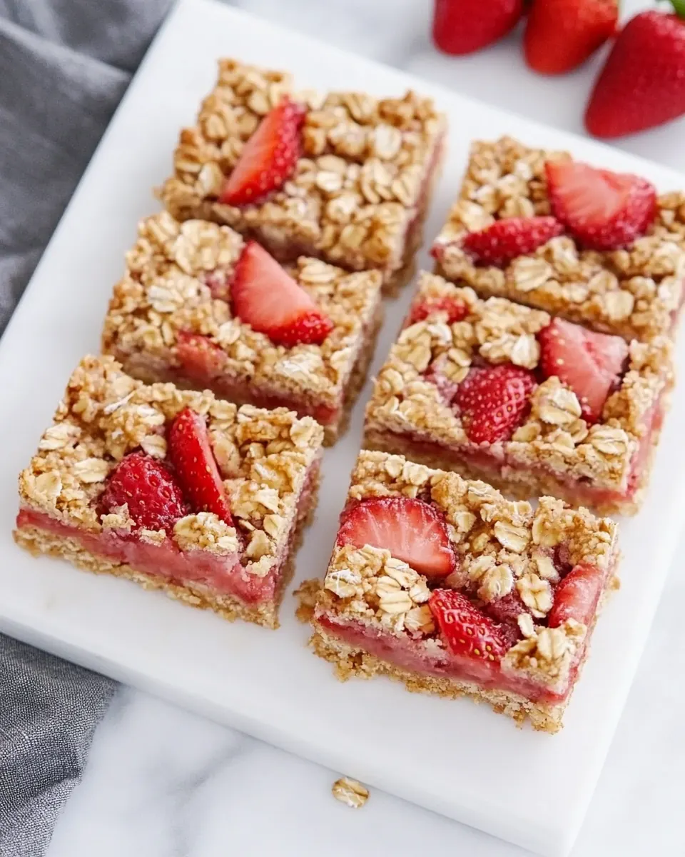 Strawberry Oatmeal Bars