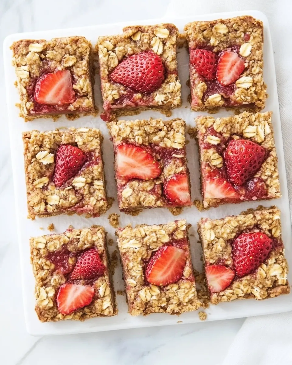 Strawberry Oatmeal Bars