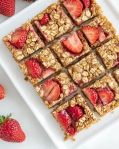 Strawberry Oatmeal Bars