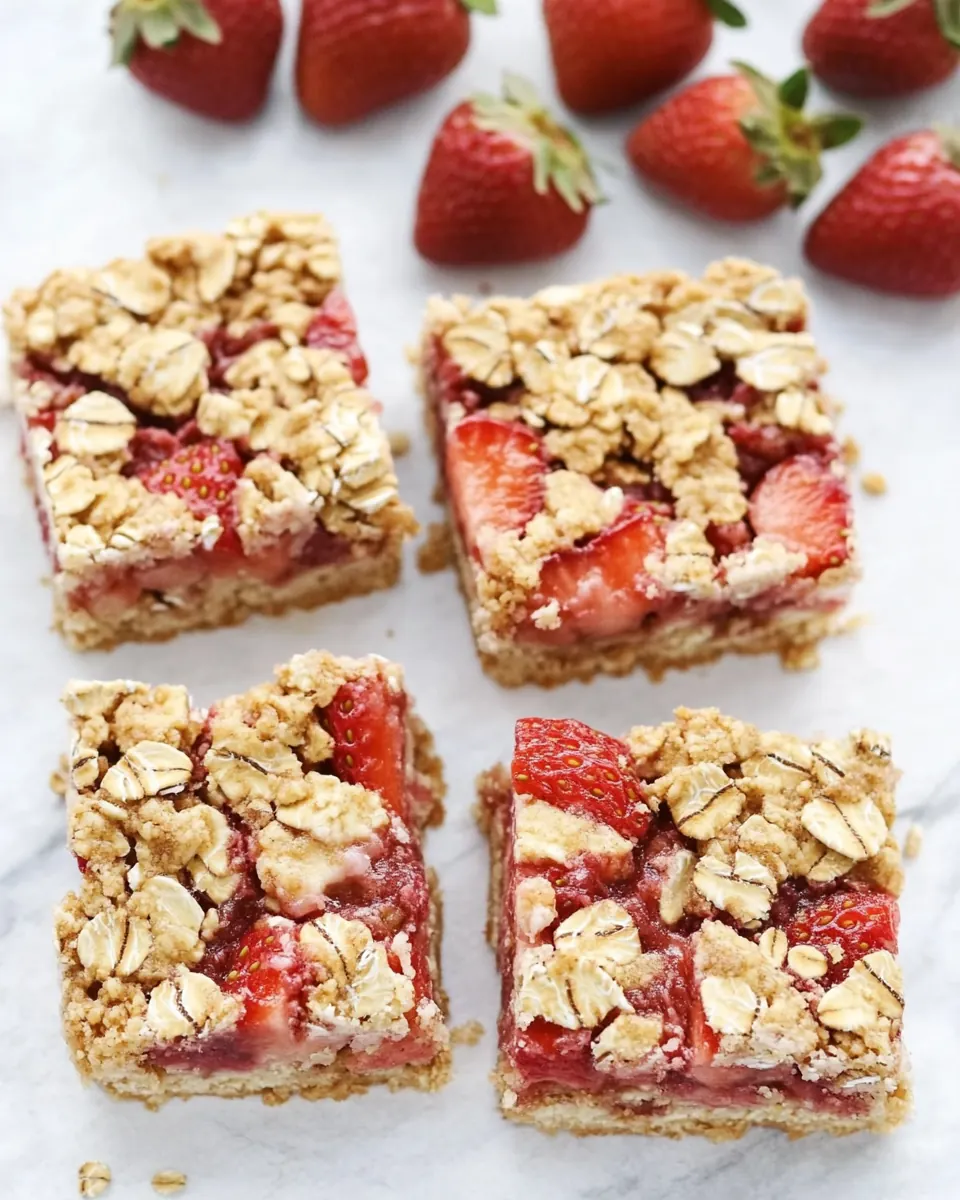 Strawberry Oatmeal Bars