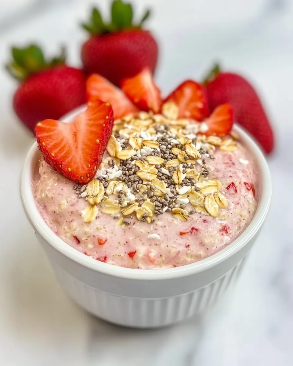 Strawberry Overnight Oats