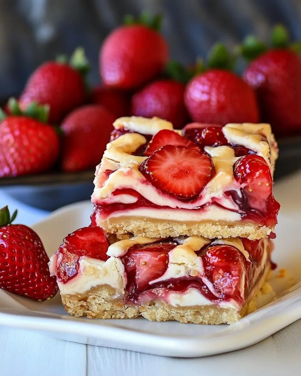Strawberry Pie Bars