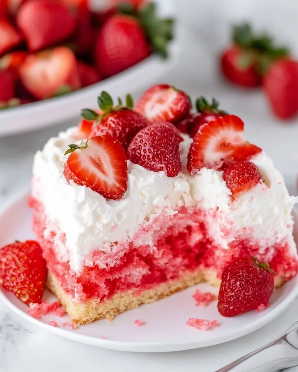 Strawberry Poke Cake