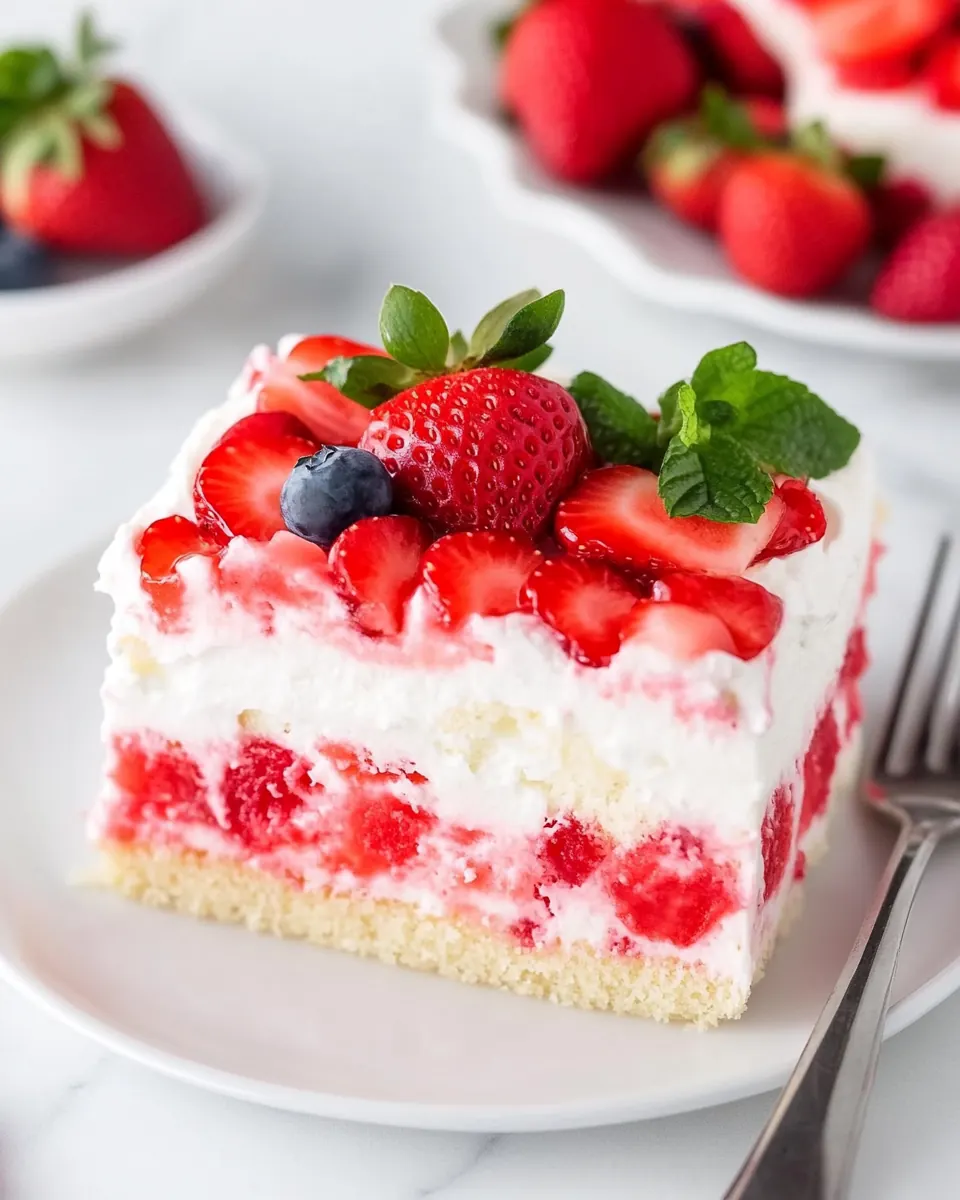 Strawberry Poke Cake