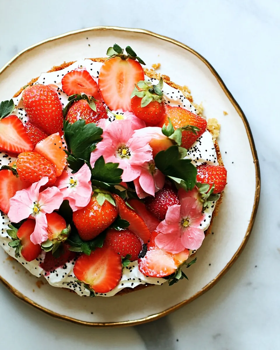 Strawberry Poppy Seed Cake