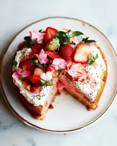 Strawberry Poppy Seed Cake