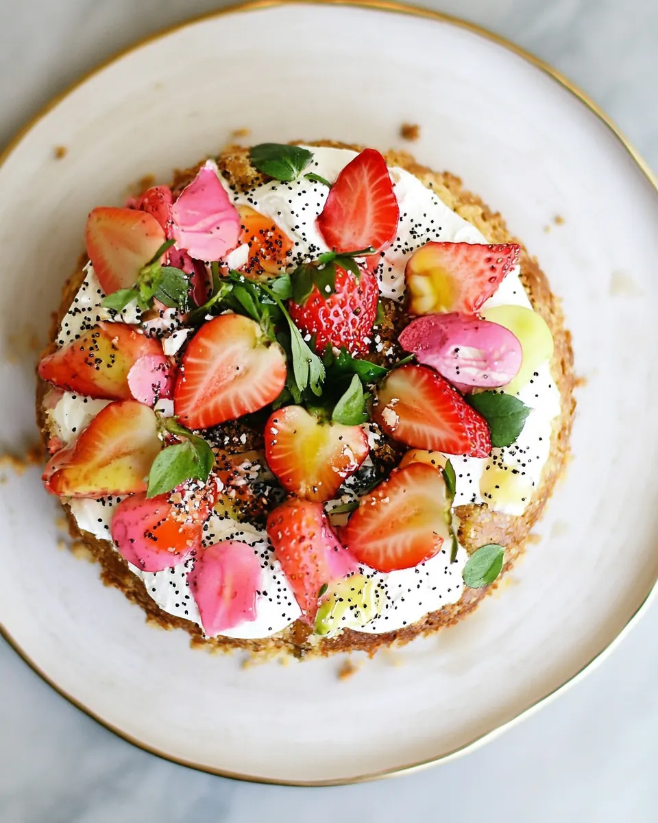 Strawberry Poppy Seed Cake