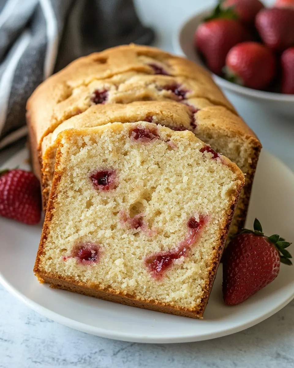 Strawberry Pound Cake