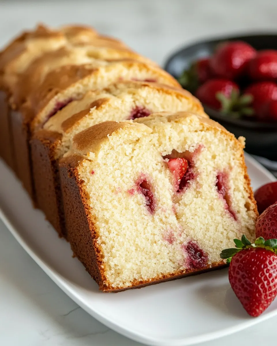 Strawberry Pound Cake