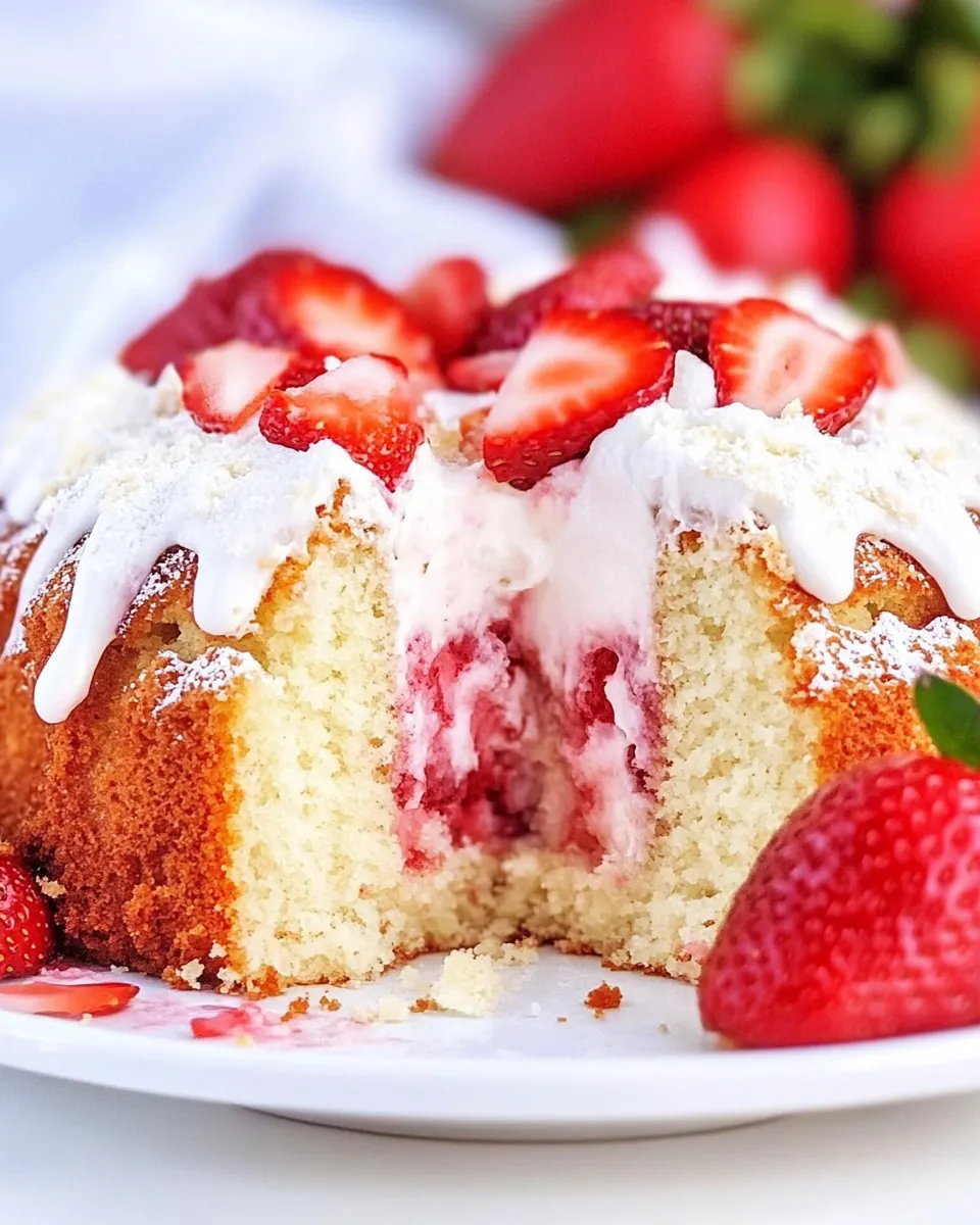 Strawberry Pound Cake