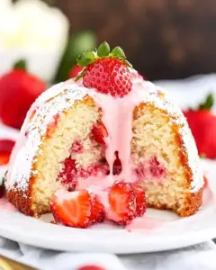 Strawberry Pound Cake